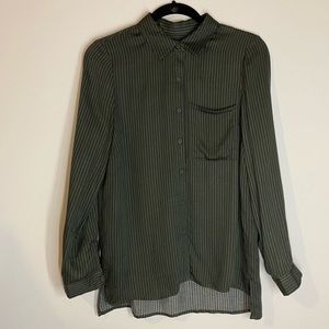 Button down striped shirt